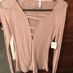 Free people tan top